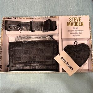 Steve Madden Dark Brown Crossbody Bag Set